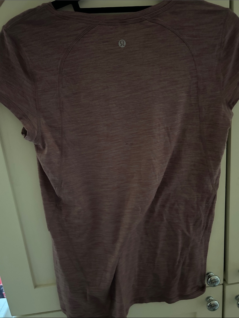 lululemon athletica women Short-Sleeve Heathered Mauve Tee